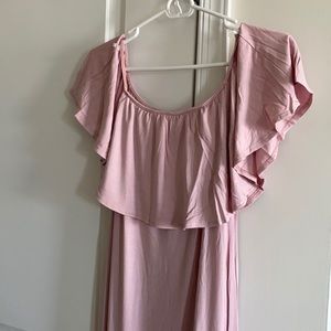 Pink Blush Maternity Gown